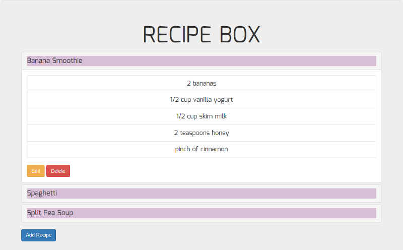 How to build freeCodeCamp’s recipe box using React and local storage