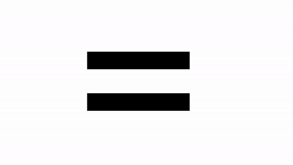 a equal sign