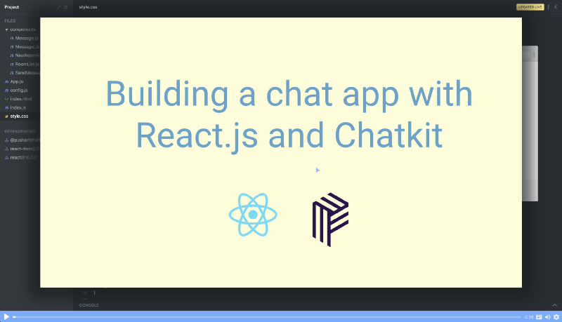 In react chat React Chat