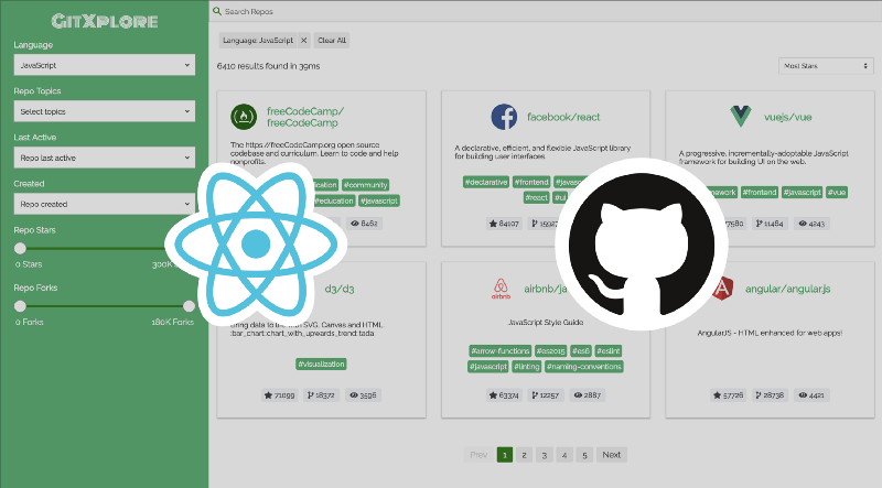 Building a GitHub Repo Explorer with React and Elasticsearch