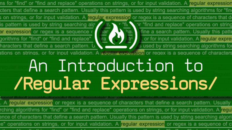 Learn Regular Expressions with this free course