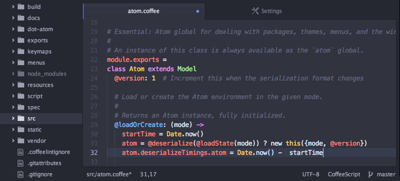 Atom Editor Color Palette