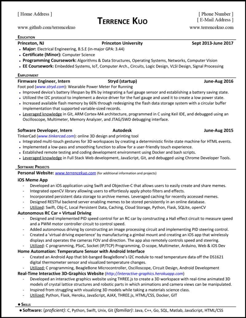 Additional coursework on resume write