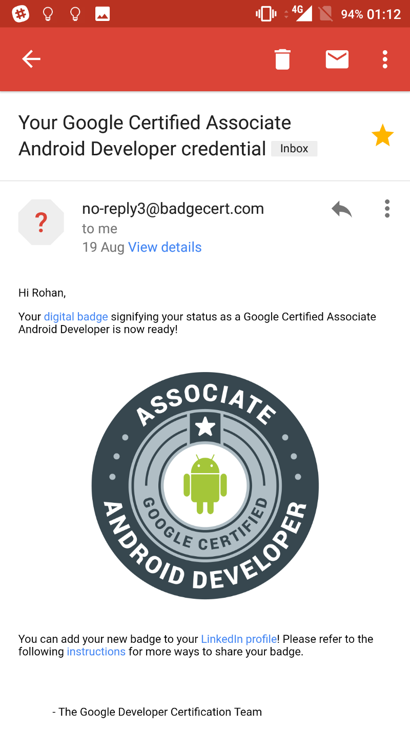 Google Certified Associate Android Developer: Exam Walkthrough