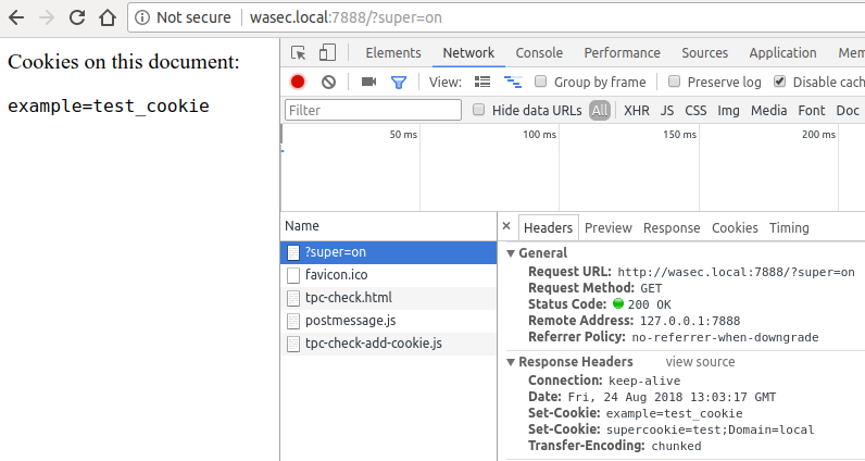 Security cookie. Cookie js example.