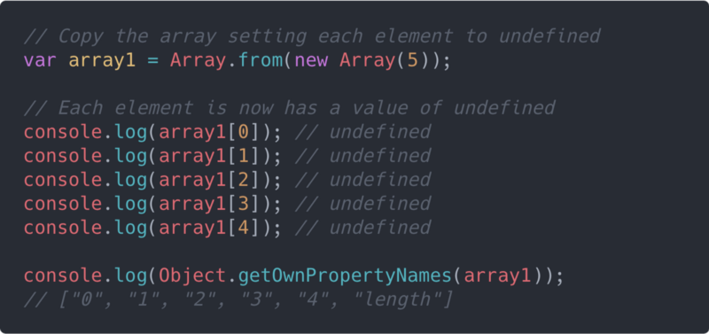 Hacks for Creating JavaScript Arrays