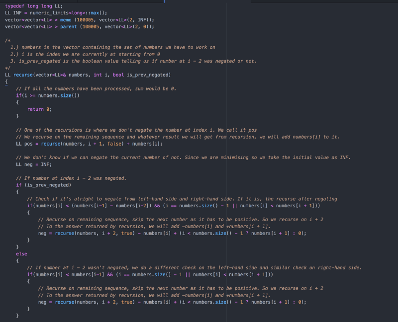 Change the signs: how to use dynamic programming to solve a competitive ...