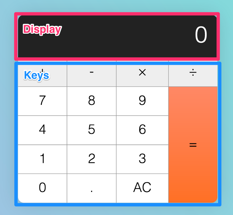 HTML calculator app from scratch using 