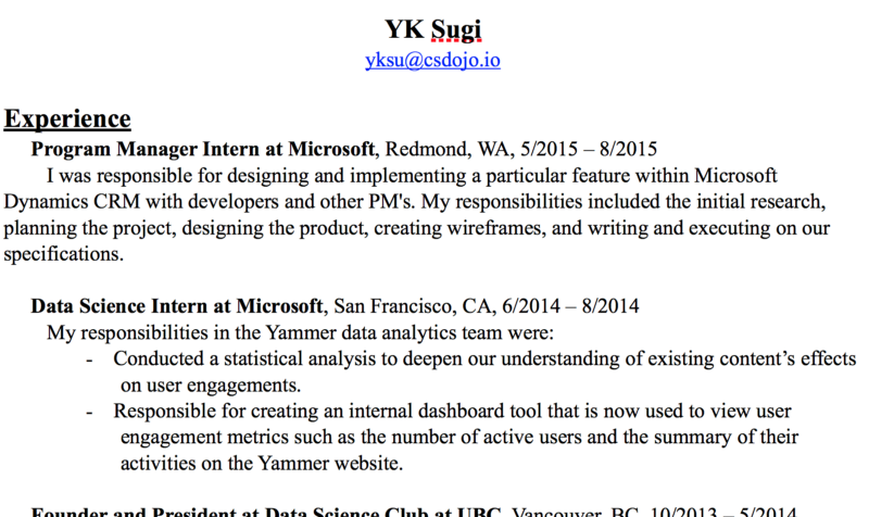 Here S The Resume I Used To Get A Job At Google As A Software